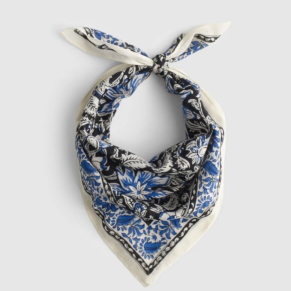 New Withour Tags Madewell Organic Cotton Burnished Umber Bandana - Picture 1 of 3